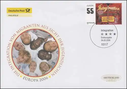 2535 Europa - Integration, Schmuck-FDC Deutschland exklusiv