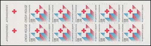 Markenheftchen 14 Rotes Kreuz, ** postfrisch / MNH