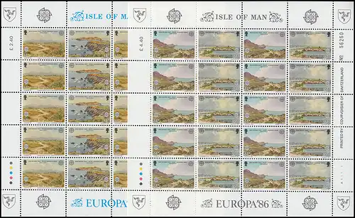 Isle of Man 307-310 Europa Natur- und Umweltschutz, Kleinbogen-Satz **