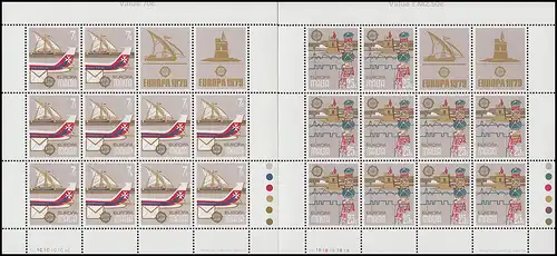 Malta 594-595 Europa Post- und Fernmeldewesen, Kleinbogen-Satz **