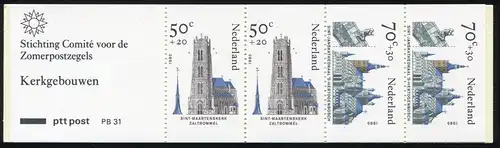 Carnets de marques 32 Marques d'été - Bâtiments 1985 - PB 31, revêtement Helecon **