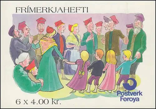 Färöer-Inseln Markenheftchen 8 Brauchtum, ** postfrisch