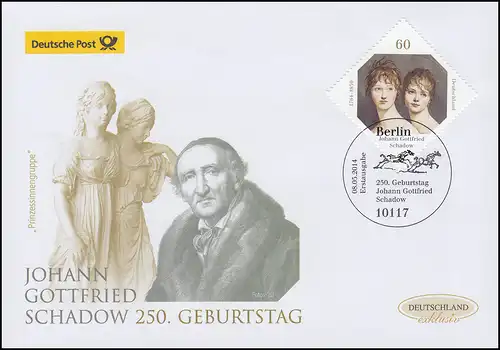 3079 Johann Gottfried Schadow, Schmuck-FDC Deutschland exklusiv