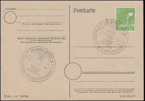 Radio-Bund Allemagne e.V. SSt BIELEFELD Congrès fédéral 20.3.1948