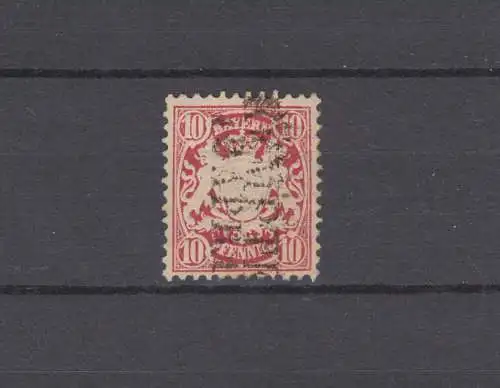 Bayern 39 Wappen 10 Pfennig - Stempel 8b Zweizeiler KEMPTEN