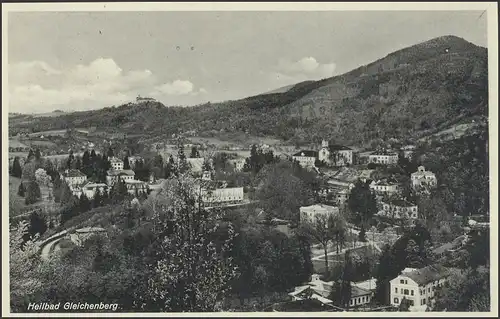 Ansichtskarte Heilbad Gleichenberg: Panorama, Bad Gleichenberg 7.9.37