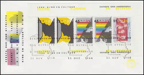 Niederlande: Kinderblock 1986, Block-FDC