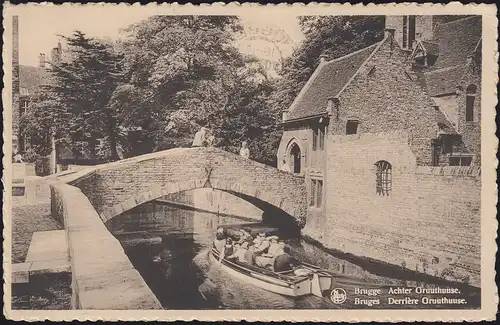 Belgien Ansichtskarte Brügge / Brugge / Bruges - Achter Gruuthusse, 20.8.1953