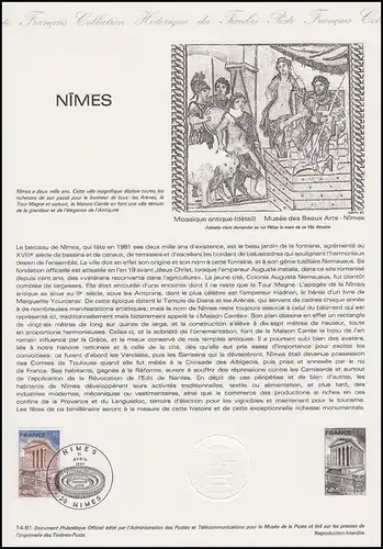 Collection Historique: Römerstadt Nimes Département Gard 11.4.1981 