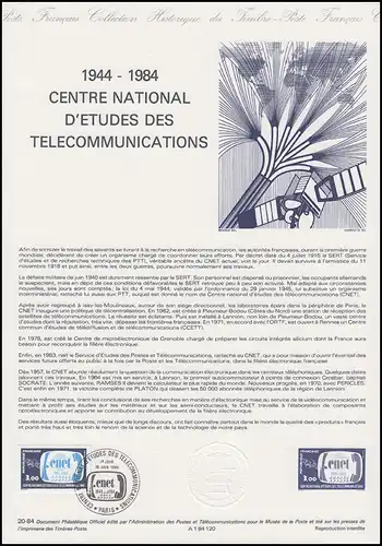Collection Historique: Centre telecommunication / Telekommunikationszentrum 1984