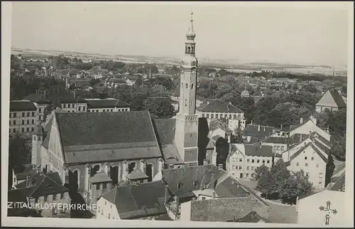 Ansichtskarte Zittau Klosterkirche, Zittau 12.4.36