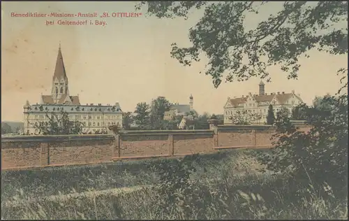 Ansichtskarte Benediktiner-Missions-Anstalt St. Ottilien/Geltendorf, gebraucht