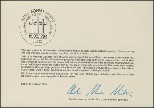 MinKa 05/1984 Passionsspiele Oberammergau