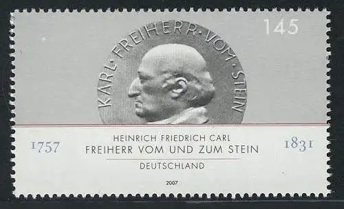 2624 Karl Freiherr vom und zum Stein ** postfrisch