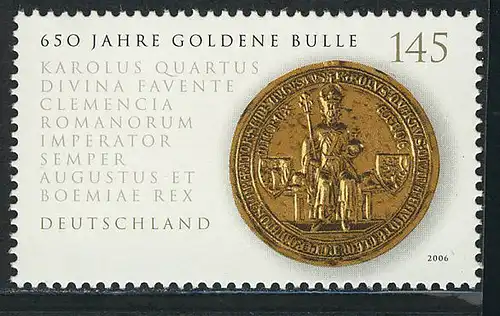 2511 Goldene Bulle ** postfrisch