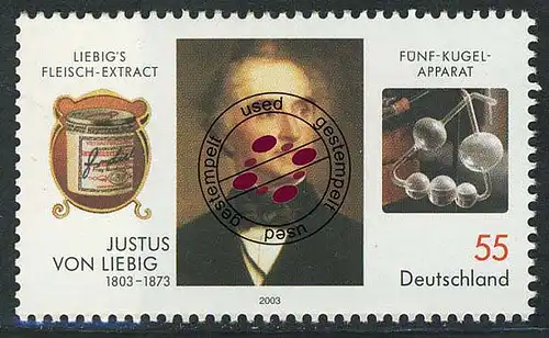 2337 Justus Freiherr von Liebig O gestempelt