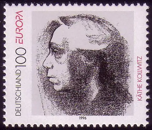 1855 Europa berühmte Frauen 100 Pf - Käthe Kollwitz, postfrisch **