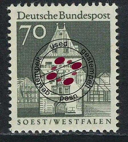 497 Bauwerke 70 Pf Osthofentor O gestempelt