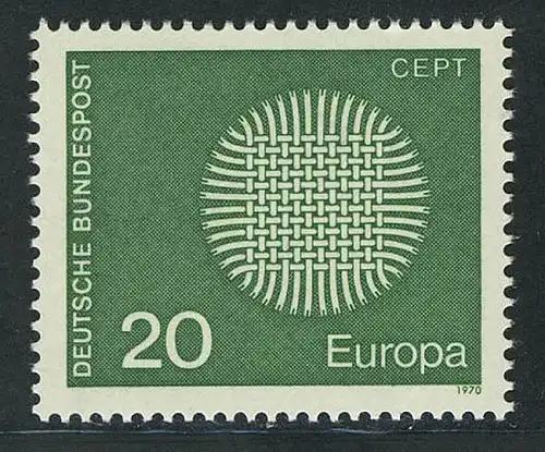 620 Europa 20 Pf Sonnensymbol **