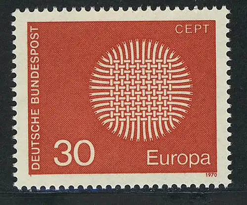 621 Europa 30 Pf Sonnensymbol **