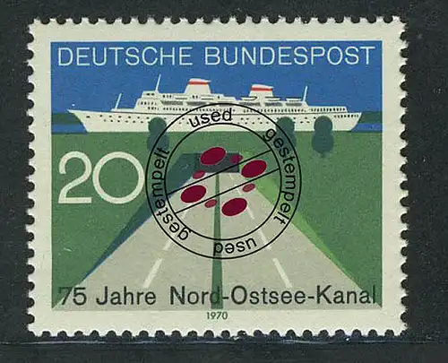 628 Nord-Ostsee-Kanal O gestempelt