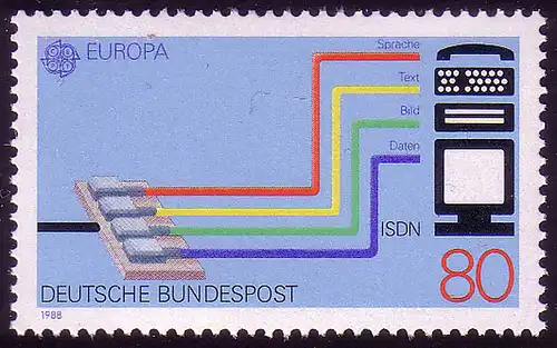 1368 Europe 80 Pf ** eurostat