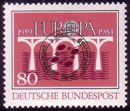 1211 Europa Post- und Fernmeldewesen 80 Pf O