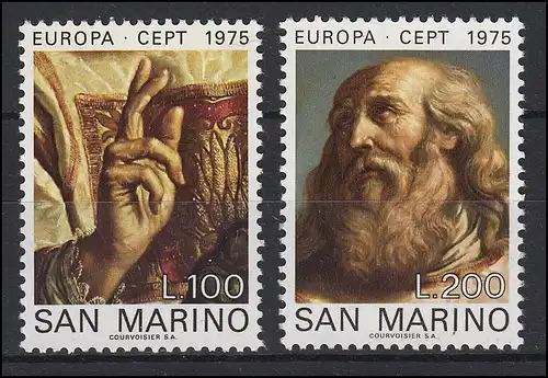 San Marino: EUROPA / CEPT Gemälde Paintings 1975, Satz **
