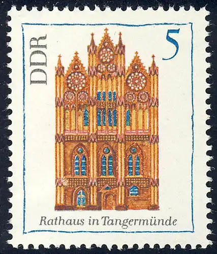 1434 Bâtiments Hôtel de ville Tangermünde 5 Pf **