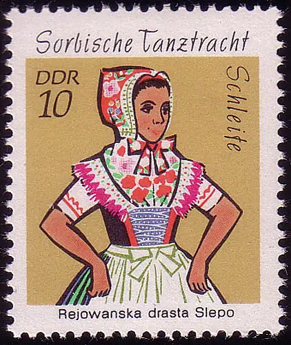 1723 Sorbische Tanztrachten 10 Pf **