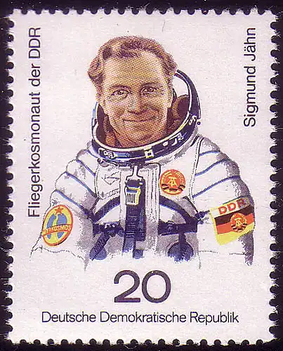 2361 Gemeinsamer Weltraumflug UdSSR-DDR 20 Pf Jähn **