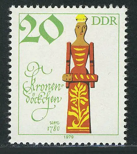 2474 Historische Puppen 20 Pf Kronendöckchen **