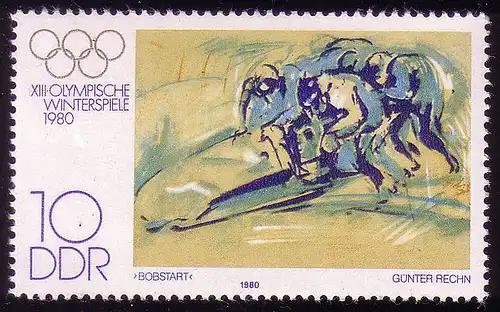 2478 Olympische Winterspiele 10 Pf Lake Placid 1980 **