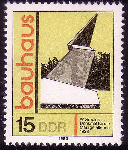 2510 Style Bauhaus 15 Pf Gropius **