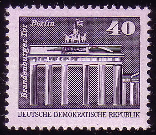 2541 Aufbau in der DDR Kleinformat 40 Pf **