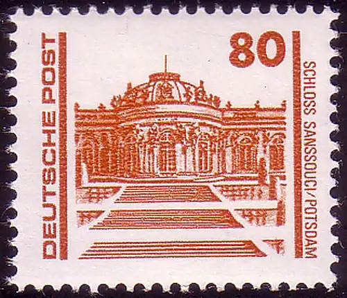 3349 Bâtiments et monuments 80 Pf Sanssouci **