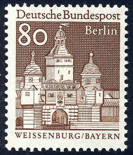 280 Deutsche Bauwerke 80 Pf Ellinger Tor **