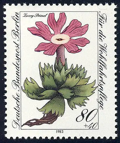 705 Wohlfahrt Alpenblumen 80+40 Pf **