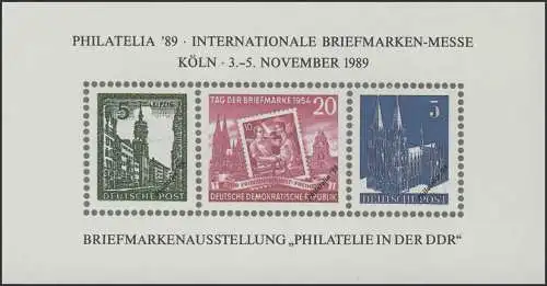 APHV-Sonderdruck Philatelia Köln DDR-Philatelie 1989