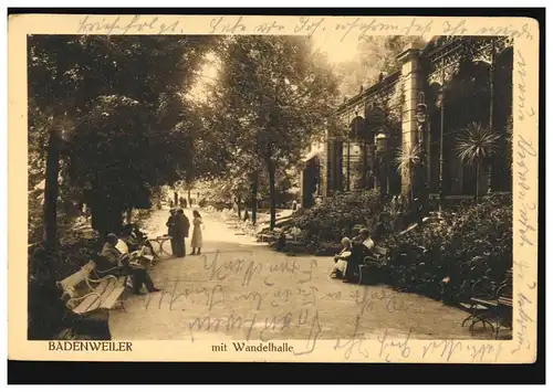 AK Badenweiler avec Wängenhalle, poste de terrain NIEDERWEILER 30.8.17 à Neersen