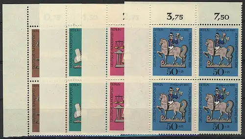 348-351 Wofa Zinnfiguren 1969, E-Vbl o.l. Satz **