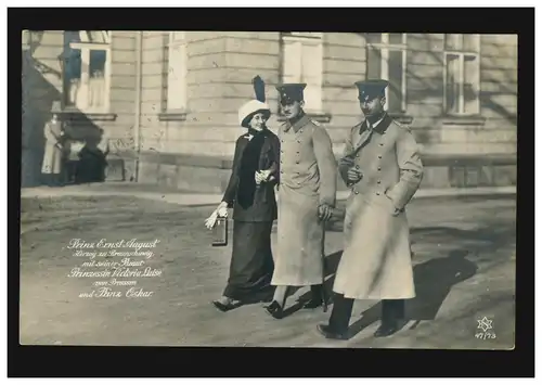 AK Prinz Ernst August zu Braunschweig mit Frau und Prinz Oskar, BERLIN 15.2.13 