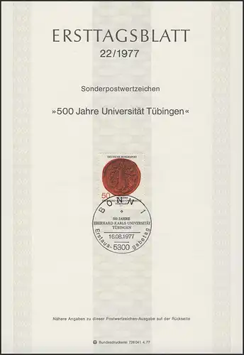 ETB 22/1977 Universität Tübingen