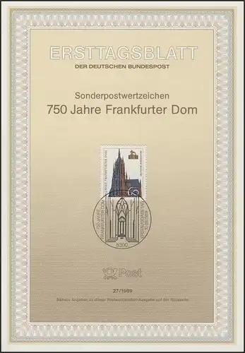 ETB 27/1989 Frankfurter Dom