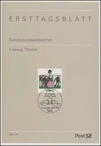 ETB 24/1996 - Ludwig Thoma, Schriftsteller