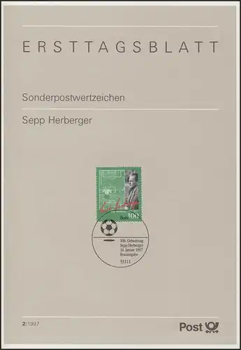 ETB 02/1997 - Sepp Herberger, Fußballtrainer