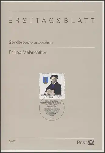 ETB 05/1997 - Philipp Melanchthon, Reformator