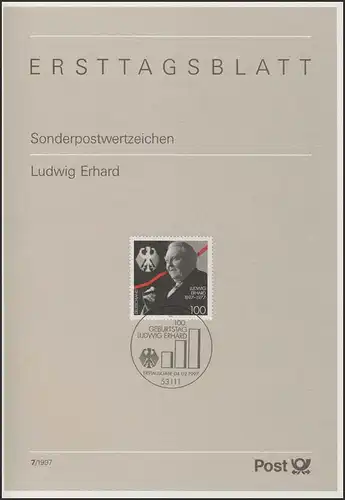 ETB 07/1997 - Ludwig Erhard, Politiker