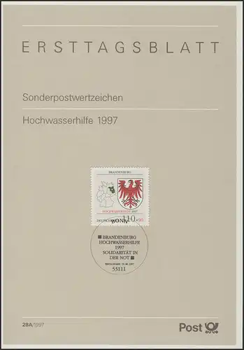 ETB 28A/1997 Hochwasserhilfe Brandenburg