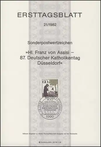 ETB 21/1982 Hl. Franz von Assisi, Katholikentag